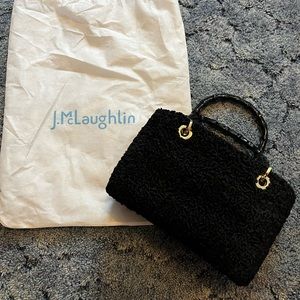 J.McLaughlin Black Fabric Purse Original bag included.